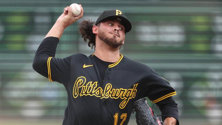 Jun 10, 2026; Pittsburgh, Pennsylvania, USA; Pittsburgh Pirates starting pitcher Jared Jones (17) delivers a pitch against the Los Angeles Dodgers during the first inning at PNC Park. Mandatory Credit: Charles LeClaire-Imagn Images Jun 10, 2026; Pittsburgh, Pennsylvania, USA; Pittsburgh Pirates starting pitcher Jared Jones (17) delivers a pitch against the Los Angeles Dodgers during the first inning at PNC Park. Mandatory Credit: Charles LeClaire-Imagn Images