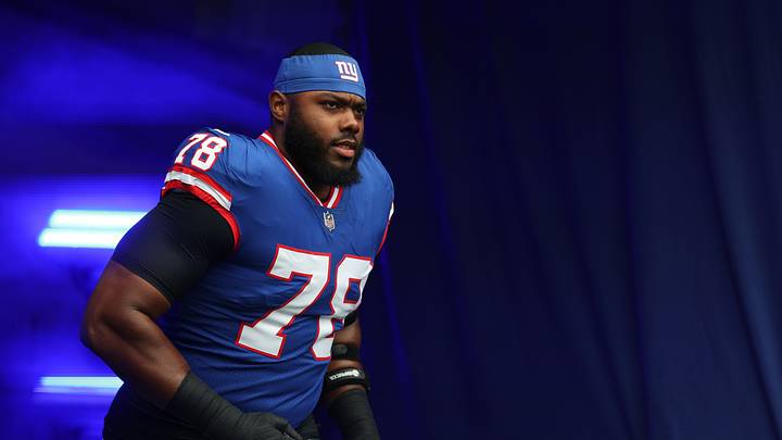 New York Giants offensive tackle Andrew Thomas New York Giants offensive tackle Andrew Thomas