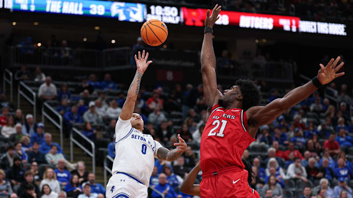 Seton Hall Pirates guard Adam Clark (0). Credit: Vincent Carchietta-Imagn Images Seton Hall Pirates guard Adam Clark (0). Credit: Vincent Carchietta-Imagn Images