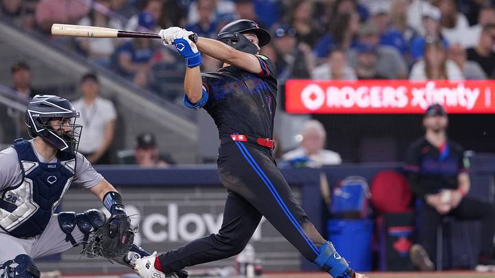 Brett Bateman hits a single against the New York Yankees Credit: Nick Turchiaro-Imagn Images Brett Bateman hits a single against the New York Yankees Credit: Nick Turchiaro-Imagn Images