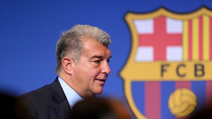 FC Barcelona President Joan Laporta Press Conference