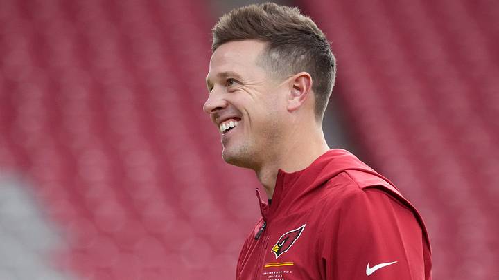 Arizona Cardinals head coach Mike LaFleur walks the sidelines during training camp at State Farm Stadium in Glendale on Aug. 3, 2026. Arizona Cardinals head coach Mike LaFleur walks the sidelines during training camp at State Farm Stadium in Glendale on Aug. 3, 2026.