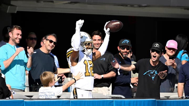 New Orleans Saints wide receiver Chris Olave New Orleans Saints wide receiver Chris Olave