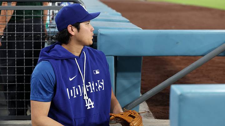 Sep 9, 2026; Los Angeles, California, USA; Los Angeles Dodgers two-way player Shohei Ohtani (17) watches a game from a dugout during the first inning against the Cincinnati Reds at Dodger Stadium. Mandatory Credit: Kiyoshi Mio-Imagn Images Sep 9, 2026; Los Angeles, California, USA; Los Angeles Dodgers two-way player Shohei Ohtani (17) watches a game from a dugout during the first inning against the Cincinnati Reds at Dodger Stadium. Mandatory Credit: Kiyoshi Mio-Imagn Images