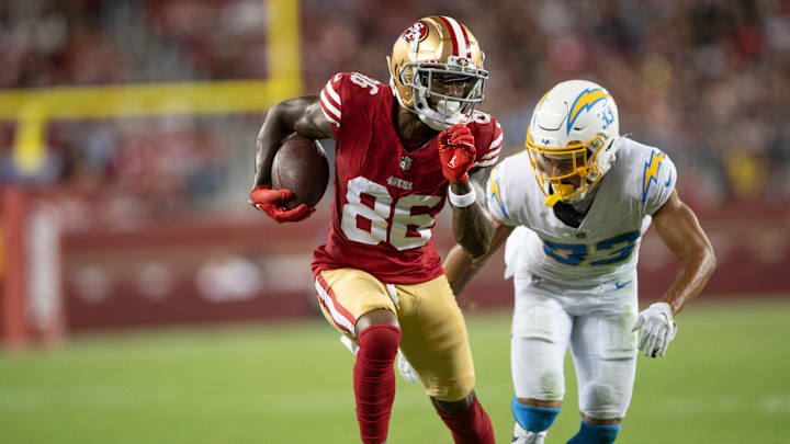 San Francisco 49ers wide receiver Tay Martin (86)