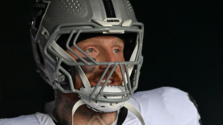 Las Vegas Raiders defensive end Maxx Crosby in the tunnel