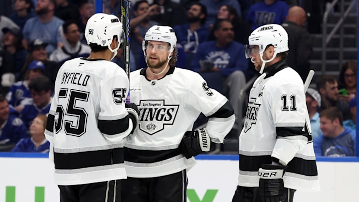 Quinton Byfield, Adrian Kempe, Anze Kopitar
