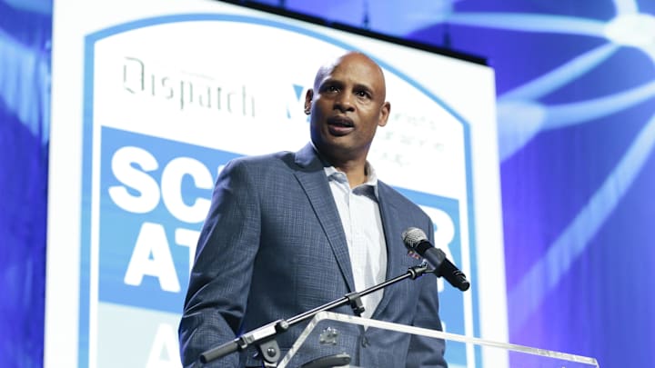 Former Ohio State basketball player and current CBS basketball analyst Clark Kellogg speaks during the Scholar Athlete Awards presented by The Columbus Dispatch and Motorists Insurance Group on Wednesday, June 5, 2019 at the Greater Columbus Convention Center in Columbus, Ohio. [Joshua A. Bickel/Dispatch]