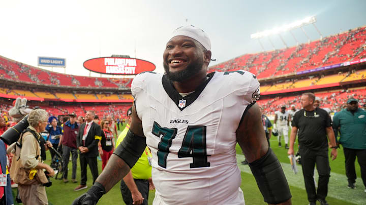 Philadelphia Eagles offensive tackle Fred Johnson (74). Philadelphia Eagles offensive tackle Fred Johnson (74).