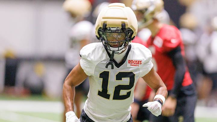 New Orleans Saints wide receiver Chris Olave New Orleans Saints wide receiver Chris Olave
