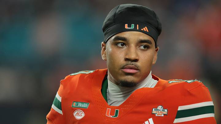 Oct 17, 2026; Miami Gardens, Florida, USA; Miami Hurricanes quarterback Darian Mensah (10) before a game against the Florida State Seminoles at Hard Rock Stadium. Mandatory Credit: Sam Navarro-Imagn Images Oct 17, 2026; Miami Gardens, Florida, USA; Miami Hurricanes quarterback Darian Mensah (10) before a game against the Florida State Seminoles at Hard Rock Stadium. Mandatory Credit: Sam Navarro-Imagn Images