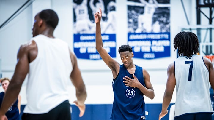 BYU true freshman AJ Dybansta at Summer practices