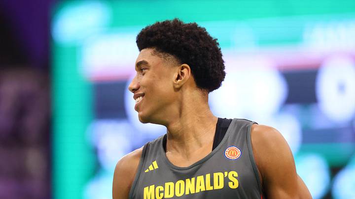 Mar 30, 2026; Goodyear, AZ, USA; Bruce Branch III (3) during the McDonalds All American Jam Fest at Millennium High School. Mandatory Credit: Mark J. Rebilas-Imagn Images Mar 30, 2026; Goodyear, AZ, USA; Bruce Branch III (3) during the McDonalds All American Jam Fest at Millennium High School. Mandatory Credit: Mark J. Rebilas-Imagn Images