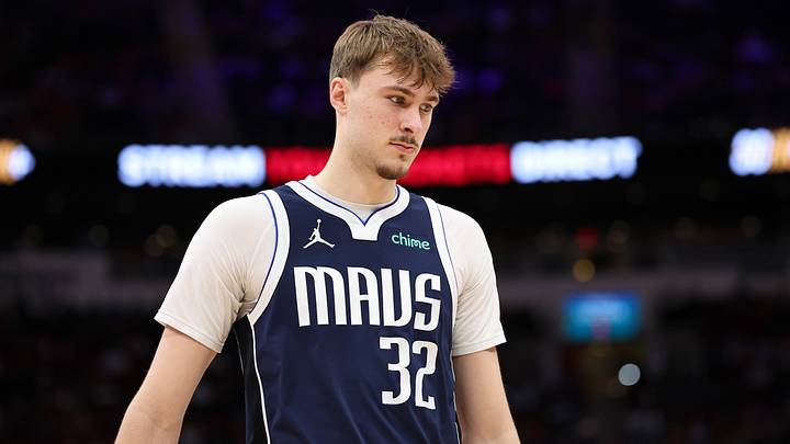 Jan 31, 2026; Houston, Texas, USA; Dallas Mavericks forward Cooper Flagg (32) reacts after a play during the second quarter against the Houston Rockets at Toyota Center. Mandatory Credit: Troy Taormina-Imagn Images Jan 31, 2026; Houston, Texas, USA; Dallas Mavericks forward Cooper Flagg (32) reacts after a play during the second quarter against the Houston Rockets at Toyota Center. Mandatory Credit: Troy Taormina-Imagn Images