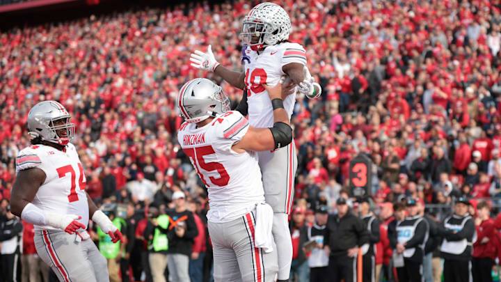 Nov 4, 2023; Piscataway, New Jersey, USA; Ohio State Buckeyes wide receiver Marvin Harrison Jr. (18)