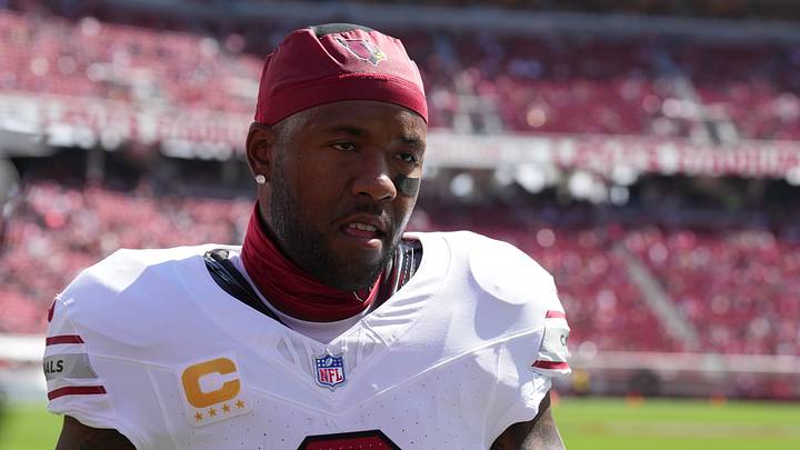 Sep 27, 2026; Santa Clara, California, USA; Arizona Cardinals safety Budda Baker (3) practices before the game at Levi's Stadium. Mandatory Credit: Darren Yamashita-Imagn Images Sep 27, 2026; Santa Clara, California, USA; Arizona Cardinals safety Budda Baker (3) practices before the game at Levi's Stadium. Mandatory Credit: Darren Yamashita-Imagn Images