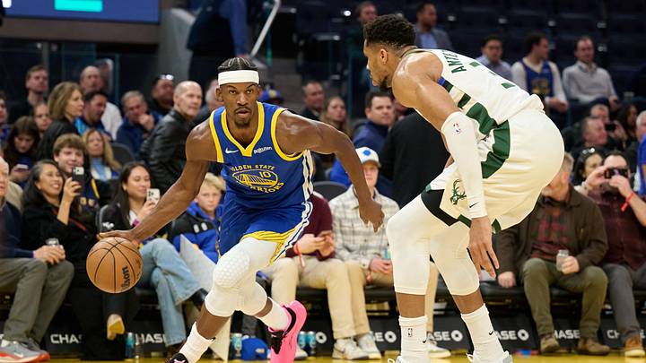 Jimmy Butler and Giannis Antetokounmpo Jimmy Butler and Giannis Antetokounmpo