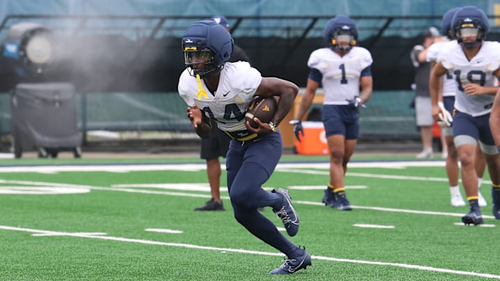 West Virginia University quarterback Khalil Wilkins