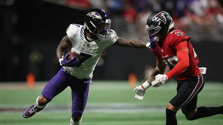 Baltimore Ravens wide receiver Rashod Bateman Baltimore Ravens wide receiver Rashod Bateman