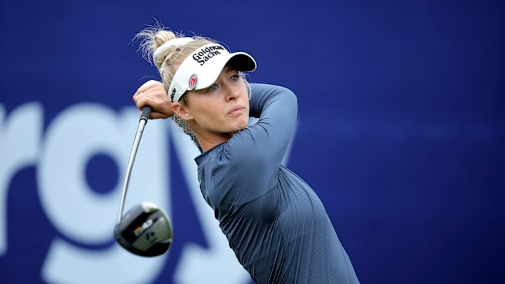 Nelly Korda's 2025 major campaign got off to a slow start, but she rallied to make the cut on Friday. 