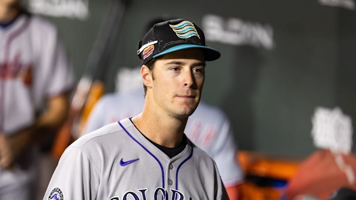 Colorado Rockies infielder Charlie Condon 
