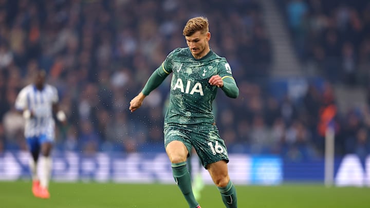 Timo Werner during the defeat at Brighton