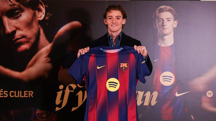 Anthony Gordon Presentation As New Player Of Fc Barcelona Anthony Gordon Presentation As New Player Of Fc Barcelona