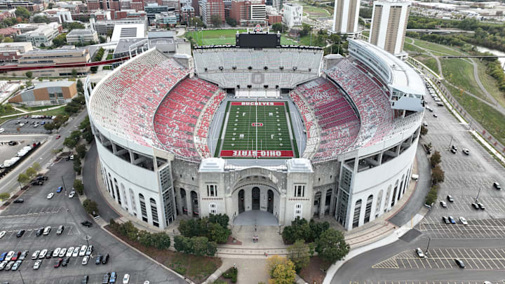 Ohio Stadium is the home field for the Ohio State University football team. Photographed October 17, 2025.
