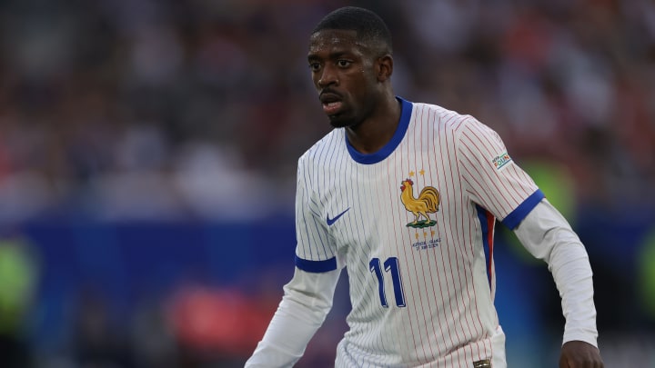 Ousmane Dembélé, lors de la première rencontre face à l'Autriche (0-1)