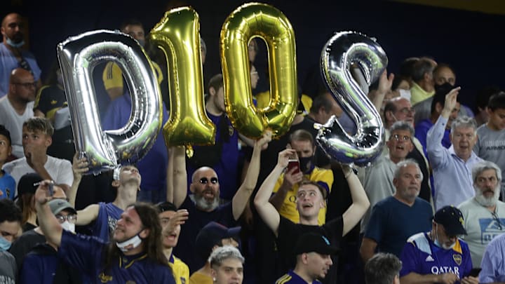 Homenajes a Maradona en La Bombonera.