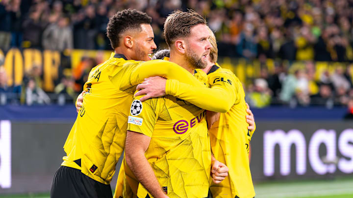 Niclas Füllkrug bejubelt seinen allerersten Champions-League-Treffer
