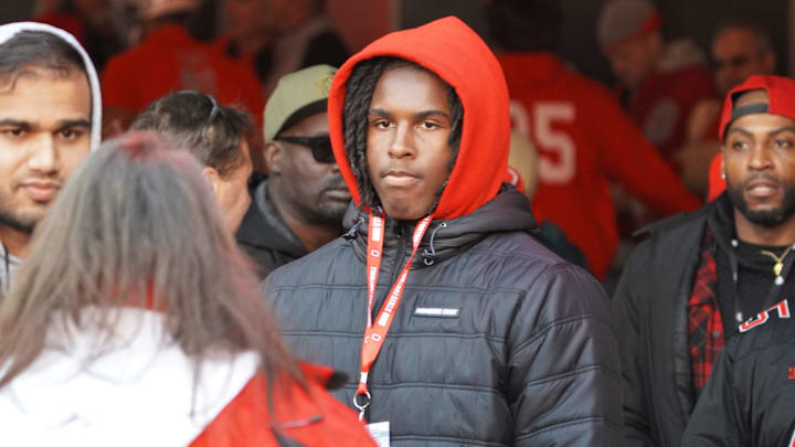 Recruit Bo Jackson visits Ohio Stadium during the Ohio State, Michigan game.

Bo Jackson
