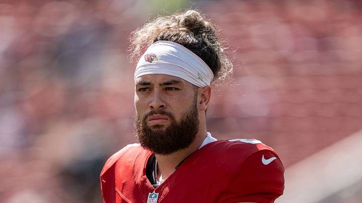 September 21, 2025; Santa Clara, California, USA; Arizona Cardinals wide receiver Simi Fehoko (80) warms up before the game against the San Francisco 49ers at Levi's Stadium. Mandatory Credit: Kyle Terada-Imagn Images September 21, 2025; Santa Clara, California, USA; Arizona Cardinals wide receiver Simi Fehoko (80) warms up before the game against the San Francisco 49ers at Levi's Stadium. Mandatory Credit: Kyle Terada-Imagn Images