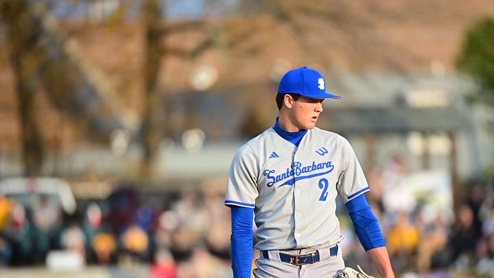UC Santa Barbara Gauchos right-handed pitcher Jackson Flora (2