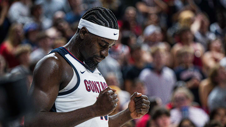 Gonzaga Bulldogs forward Graham Ike (15). Gonzaga Bulldogs forward Graham Ike (15).