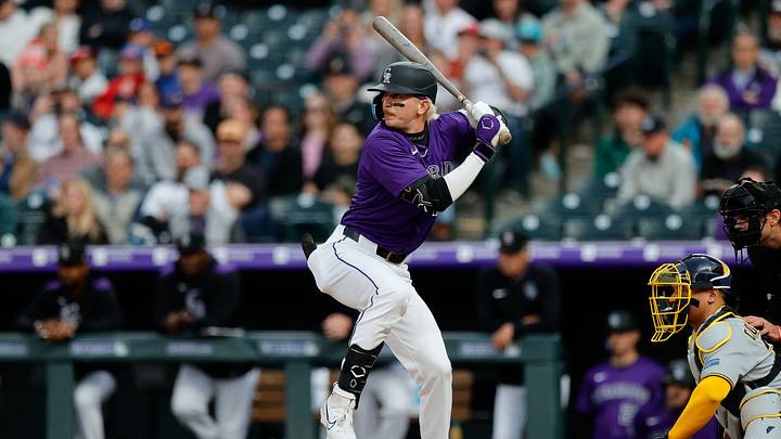 Apr 8, 2025; Denver, Colorado, USA; Colorado Rockies right fielder Zac Veen (13)Mandatory Credit: Isaiah J. Downing-Imagn Images Apr 8, 2025; Denver, Colorado, USA; Colorado Rockies right fielder Zac Veen (13)Mandatory Credit: Isaiah J. Downing-Imagn Images