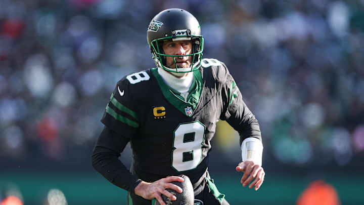 Aaron Rodgers during the Jets latest loss.