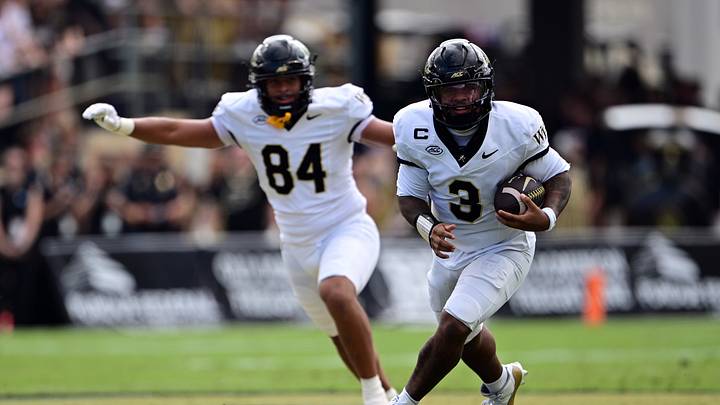 Sep 12, 2026; West Lafayette, Indiana, USA; Wake Forest Demon Deacons quarterback Gio Lopez (3) runs the ball during the first quarter against the Purdue Boilermakers at Ross-Ade Stadium. Mandatory Credit: Marc Lebryk-Imagn Images Sep 12, 2026; West Lafayette, Indiana, USA; Wake Forest Demon Deacons quarterback Gio Lopez (3) runs the ball during the first quarter against the Purdue Boilermakers at Ross-Ade Stadium. Mandatory Credit: Marc Lebryk-Imagn Images