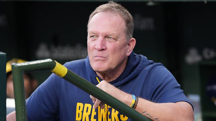 Aug 31, 2026; Chicago, Illinois, USA; Milwaukee Brewers manager Pat Murphy (00) in the dugout before the game against the Chicago Cubs at Wrigley Field. Mandatory Credit: David Banks-Imagn Images Aug 31, 2026; Chicago, Illinois, USA; Milwaukee Brewers manager Pat Murphy (00) in the dugout before the game against the Chicago Cubs at Wrigley Field. Mandatory Credit: David Banks-Imagn Images