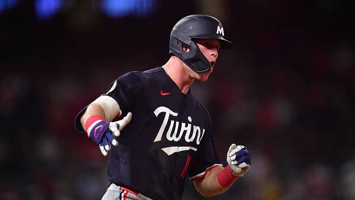 Sep 18, 2026; Anaheim, California, USA; Minnesota Twins center fielder Walker Jenkins (11) runs the bases after hitting a solo home run against the Los Angeles Angels during the seventh inning at Angel Stadium. Mandatory Credit: Gary A. Vasquez-Imagn Images Sep 18, 2026; Anaheim, California, USA; Minnesota Twins center fielder Walker Jenkins (11) runs the bases after hitting a solo home run against the Los Angeles Angels during the seventh inning at Angel Stadium. Mandatory Credit: Gary A. Vasquez-Imagn Images