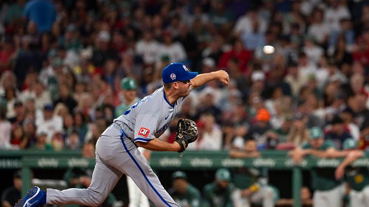 Sep 11, 2026; Boston, Massachusetts, USA; Kansas City Royals pitcher Connor Thomas (50) pitches during the seventh inning against the Boston Red Sox at Fenway Park. Mandatory Credit: Natalie Reid-Imagn Images Sep 11, 2026; Boston, Massachusetts, USA; Kansas City Royals pitcher Connor Thomas (50) pitches during the seventh inning against the Boston Red Sox at Fenway Park. Mandatory Credit: Natalie Reid-Imagn Images