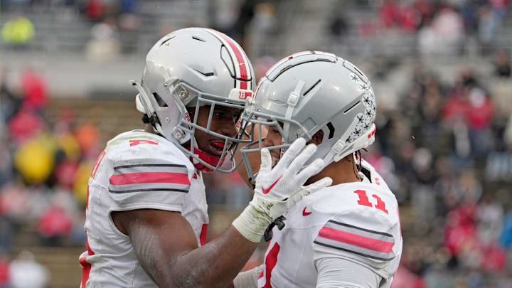 Oct. 14, 2023; Lafayette, In., USA; 
Ohio State Buckeyes running back Dallan Hayden (5)