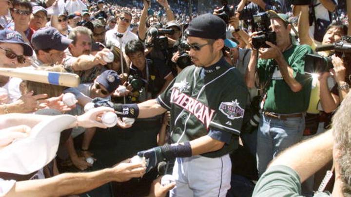 Ichiro durante el All-Star Game de 2001.