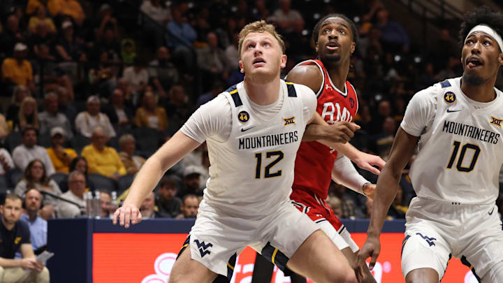 West Virginia University forward Tucker DeVries. West Virginia University forward Tucker DeVries.