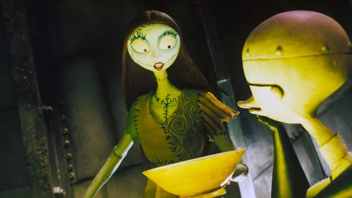 On the set of The Nightmare Before Christmas
