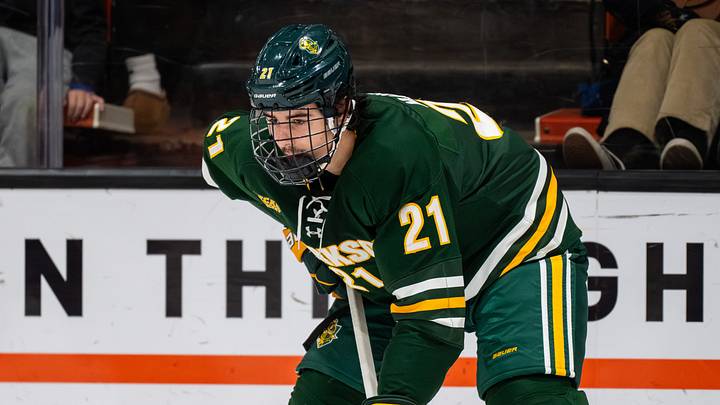 Matthew Mayich (Clarkson defenseman #21) played with Clarkson before transferring to ASU Matthew Mayich (Clarkson defenseman #21) played with Clarkson before transferring to ASU