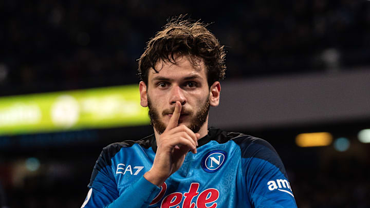 Khvicha Kvaratskhelia a inscrit un but ce soir face à la Juventus