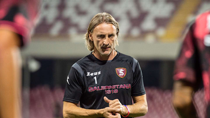 Davide Nicola, autore del miracolo salvezza l'ultima stagione con Salernitana