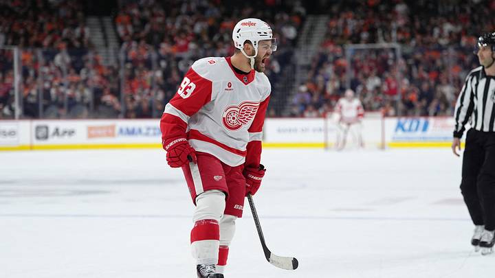 Alex DeBrincat of the Detroit Red Wings. Alex DeBrincat of the Detroit Red Wings.
