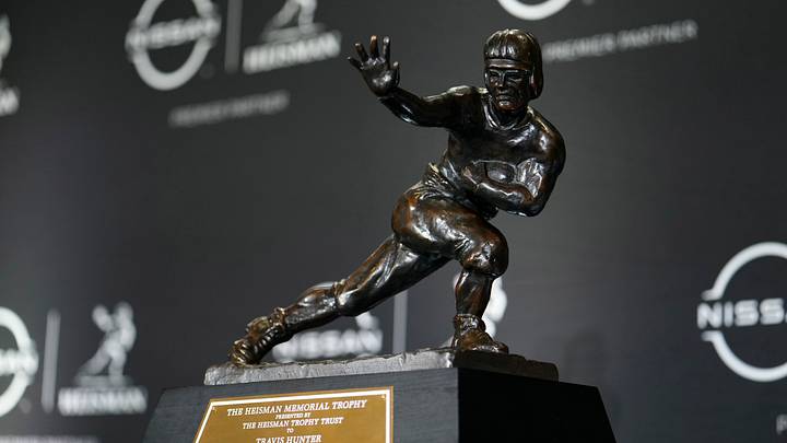 A general view of the 2024 Heisman Trophy